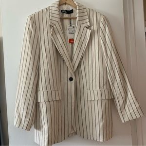 ZARA linen blazer